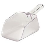 Rubbermaid FG288400CLR Utility Scoop Clear, 1.476 Inch x 1.919 Inch x 1.919 Inch