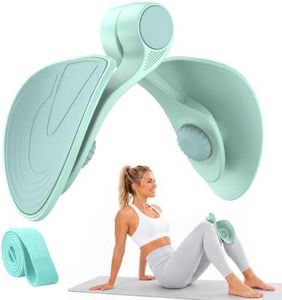 Tinrief 35 LB Thigh Exerciser Kegel Exerciser, Pelvic Floor Trainer, Kegel Trainer for Postpartum Rehabilitation, Trimmer Inner Thigh, Thigh Toner Workout (35LB Light Green)