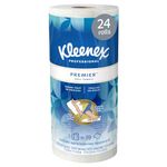 Kimberly-Clark Professional Kleenex Towels Premier Kitchen Paper Towels (13964), Cloth-Like Softness, Perforated, 24 Rolls/Case, 70 Kleenex Paper Towels/Roll