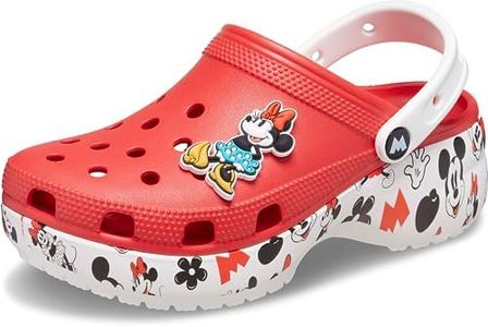 Crocs Sabots Disney Minnie Mouse classiques à plateforme pour femme, flamme, 40 EU