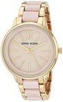 Anne Klein New York Analogue Women's Watch (Pink Dial Blush Pink Colored Strap)