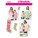 Simplicity Sewing Pattern 1936 Child's and Misses' Aprons, Size A (S - L / S - L)