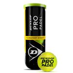 Dunlop Pro Padel – Padel Balls for Competitions and Tournaments – (1 x 3 Pet)