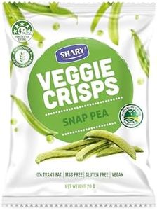 Shary Snap Pea Veggie Crisps, 20g - Healthy Snack, 100% Natural, Vegan, Gluten-Free, No Added Sugar, Crunchy & Flavorful