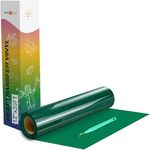 Iron on Vinyl Green HTV Rolls - 12" x 20ft Green Heat Transfer Vinyl for Shirts, Iron on Vinyl for All Cutting Machines - Easy to Cut & Weed for Heat Transfer Design