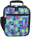 Disney Lilo & Stitch Girls Boys Soft Insulated School Lunch Box (One Size, Blue)