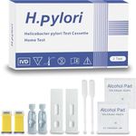 H Pylori Test Kit, Helicobacter Pylori Home Test Kit – Quick, Accurate Results in 10-15 Minutes, No Lab Visit Needed, Includes 2 Tests for Easy Monitoring - H Pylori at-Home Test Kit.