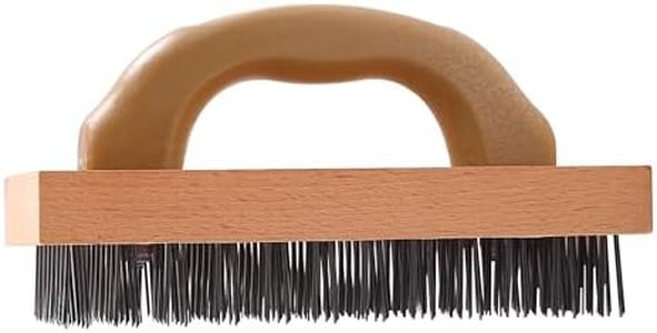 Wire Brush for Rust Removal with Handle,Wire Brushes for Cleaning Hotels Grills Welding Slags and Rust,Carbon Steel Wire,Large,1PCS