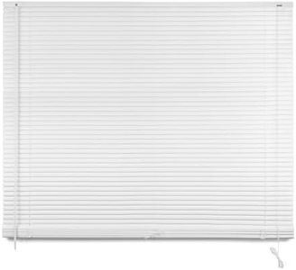 The Secret Home - Persiana Veneciana de PVC - Largo. 175 cm x Ancho. 200 cm - Color Blanco - Estor para Ventana Enrollable - Ideal para Salón, Cocina, Dormitorio, Despacho