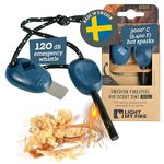 Light My Fire Swedish Flint Fire Starter Ferro Rod Survival Tools SCOUT Fire Steel Bushcraft Camping Gear Flint and Steel Fire Starter Kit 2-in-1 Fire Flint and Striker 3,000 Strikes