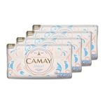 Camay Natural Cedarwood & Bergamot Beauty Soap with Indulging French Fragrance, Moisturizing Bathing Body Soap with Nature’s Scent & Creamy Lather for Daily Skincare, 125g (Pack of 4)