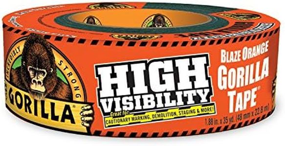 Gorilla Tape, High Visibility Duct Tape, 1.88" x 35 yd, Blaze Orange, (Pack of 1)