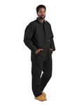 Berne Men's Heritage Insulated Coverall, Large Regular, Black