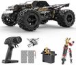 DEERC 9309E 1/16 All Terrain Fast RC Cars for Adults 40KPH,4WD Electric Off-Road Remote Control Monster Truck,2.4Ghz High Speed Car,Waterproof Monster Truck with 2 Batteries for Boys & Kids