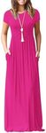 WNEEDU Women's Maxi Dress Summer Sh