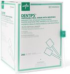 Medline Dentips Mint Treated Oral Care Swabs, 250 Count