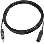 Bingfu Universal Vehicle Car Stereo FM AM Radio Antenna Extension Cable 6.5 feet / 2m Motorola DIN Plug Connector Coaxial Cable for Vehicle Truck Car Audio Stereo Head Unit CD Media Receiver Player