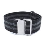 WAMD Elastic Parachute Style Watch Straps/Bands - Choice of Colour & Width (Bond, 22mm)