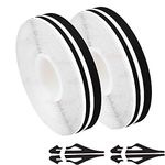 Autrends Car Vinyl Pinstriping Tape, 2pack Stripe Decals Car Stickers Auto Striping Tape Emblems Trim for Motorcycle Home DIY Door Musical Instrument 32Ft (9.8m) (Black)