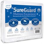 Twin XL (9-12 in. Deep) SureGuard Mattress Encasement - 100% Waterproof, Bed Bug Proof, Hypoallergenic - Premium Zippered Six-Sided Cover - 10 Year Warranty