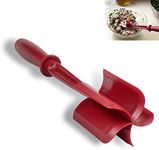 5 Blades Kitchen Ground Meat Chopper Spatula | Hamburger Ground Beef Mix N Chop Tools | for Non-Stick Cookware (Red)