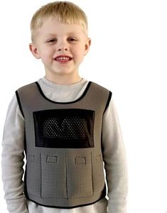 Weighted Vest for Kids - Compression Vest for Children with Sensory Issues, Autism, ADHD - Adjustable Kids Weighted Vest Includes 6 Removable Weights (Large, Ages 10+)