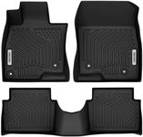 OEDRO Floor Mats Fit for 2014-2018 Mazda 3 Sedan/Hatchback, Unique Black TPE All-Weather Guard Includes 1st and 2nd Row: Front, Rear, Full Set Liners