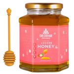 DEODAR ORGANICS' 100% Pure Raw Lychee Natural Fresh Honey (500 GM) | Unprocessed Original Ethically Sourced From The Lychee orchard (Pack of 1 Glass Jar)