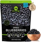 NUT CRAVINGS Dry Fruits - Sun Dried Blueberries, Lightly Sweetened (48oz - 3 LB, Bulk) Packed Fresh in Resealable Bag - Sweet Snack, Healthy Food, All Natural, Vegan, Kosher Certified