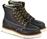 Thorogood Men's American Heritage Safety Toe Lace-Up Boot, Black, 8.5 D US