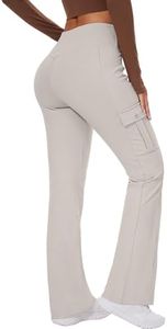 Casei Women's Fleece Lined Pants with 5 Pockets Water Resistant Crossover