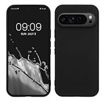 kwmobile Case Compatible with Google Pixel 9 / Pixel 9 Pro Case - Slim Protective TPU Silicone Phone Cover - Black