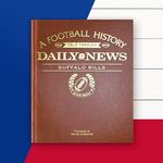 Signature gifts Personalized Football History Book - Buffalo Sports Fan Gift - A Pro Football History Told Through Newspaper Archive Coverage - Add a Name Gold Foil Embossed for Free (Bills)