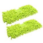 EZ SPARES 2Pcs Replacement Mop for Brush Head,Washable Sweeper Microfiber Chenille Dust Fringe Brush Mop,Strong Water Absorption.Cotton