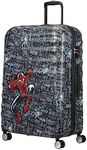 American Tourister Wavebreaker Disney - Spinner, Multicolour (Spiderman Sketch), L(77 cm - 96 L), Spinner