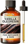 Kukka Vanilla Essential Oil for Diffuser - Vanilla Oleoresin Essential Oil - Vanilla Essential Oil for Skin - Undiluted Long Lasting Vanilla Oil Perfume - 100% Natural (118ml)