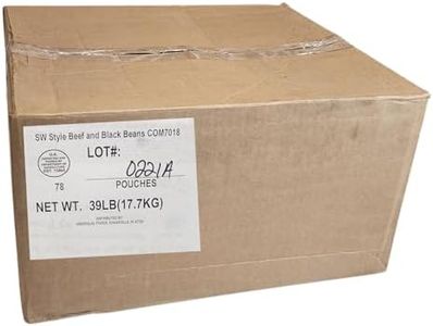 Military Outdoor Clothing MRE(Meal-Ready-to-Eat) Entre: Southwest Style Beef And Black Beans With Sauce (Case Of 78)