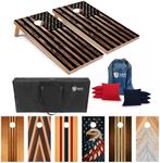 Tailgating Pros 4x2 Regulation Cornhole Board Set, Lightweight & Portable | Cornhole Set with 8 Bags & Carrying Case, Classic Outdoor Family Game for Backyard, Lawn, Camping, Beach & Tailgates