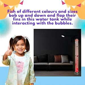 Playlearn Sensory Bubble Tube 90cm – Calming LED Light Column