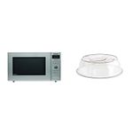 Panasonic NNSD382S Compact Microwave Oven + Nordic Ware 11-Inch Microwave Plate Cover