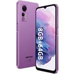 Unlocked Cell Phones Canada, Ulefone Note 14 (8GB+64GB) Unlocked Smartphone, 6.52 inch HD+, 13MP Dual Camera, Android 12, 4500mAh, 3-Card Slot, Dual SIM Dual 4G, Face Unlocked, Purple