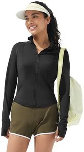 BENEUNDER Women's UPF 50+ Sun Protection Cooling Athletic Jacket Full Zip Long Sleeve Slim Fit Outdoor Running Pocket