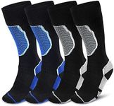 Sports Thicken Cotton Socks, Calf Compression Socks, Sweat Absorption, Warm Thermal, Soccer, Ski for Men and Women (Mens socks fits US size 7-11)