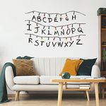 RoomMates RMK5240GM: Netflix Stranger Things Christmas Light Peel and Stick Giant Wall Decals W/Alphabet, Black, White, Red, Green, Yellow, Blue, Orange