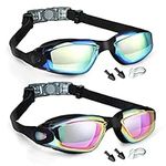 KCDMBUE Swim Goggles - 2 Pack Swimming Goggles Anti Fog No Leaking For Adult Women Men