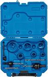 Draper 99325 Electrician's Hole Saw Kit (12 Piece),Blue and Black