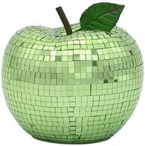 Disco Ball Apple-Shaped Decor–Fresh Green Centerpiece for Parties Homes&Special Events (Green)