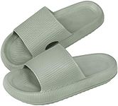 RXLLDOLY Pillow Slides Slippers for Women and Men Cloud Thick-Soled Quick Drying EVA Open Toe Shower Unisex Non-Slip Super Soft Shower Spa Bath Pool Beach House Sandals