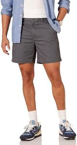 Amazon Essentials Men's Classic-Fit 7" Short, Grey, 33