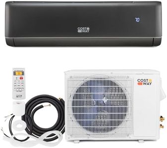 COSTWAY 12000 BTU Mini Split Air Conditioner & Heater, 21 SEER2 208-230V Inverter AC Unit Cools Rooms up to 750 Sq. Ft, Energy Star Split AC w/Heat Pump